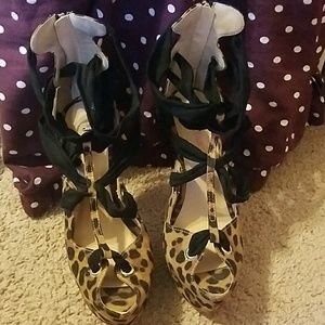 Cheetah print shoes